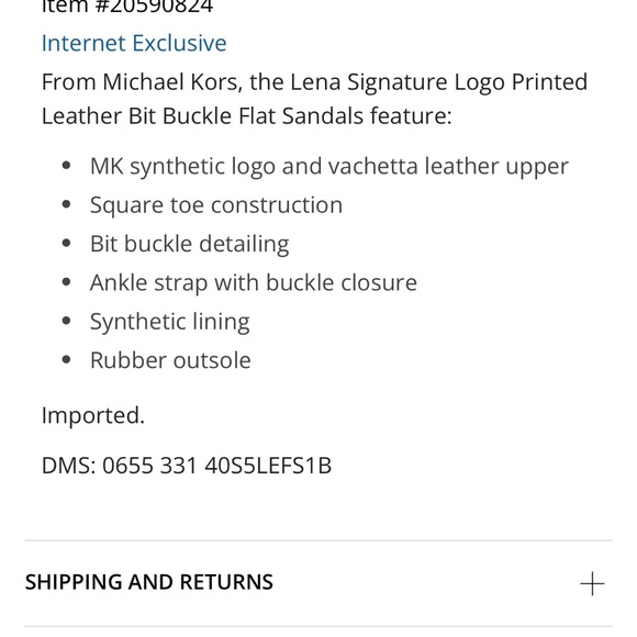 Michael Kors Brown Sandals with Gold Details - Picture 6 of 6